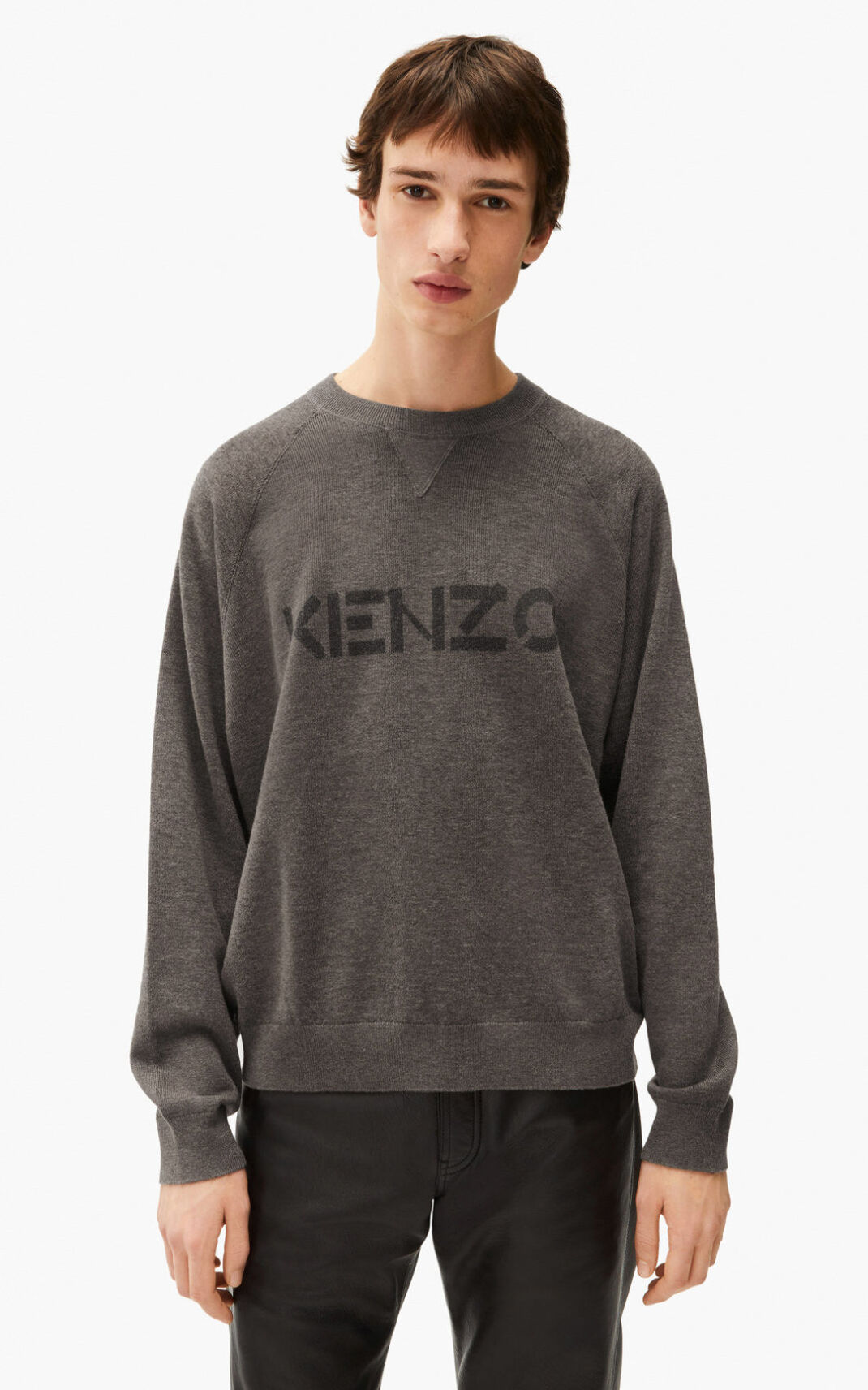 Kenzo logo Moška Pulover Rjav SI-5644088